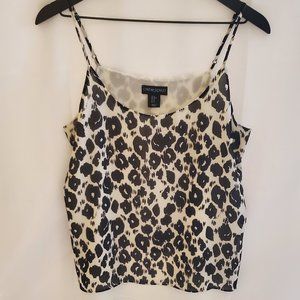 Cynthia Rowley Leopard Tank with Adjustable Straps Size M